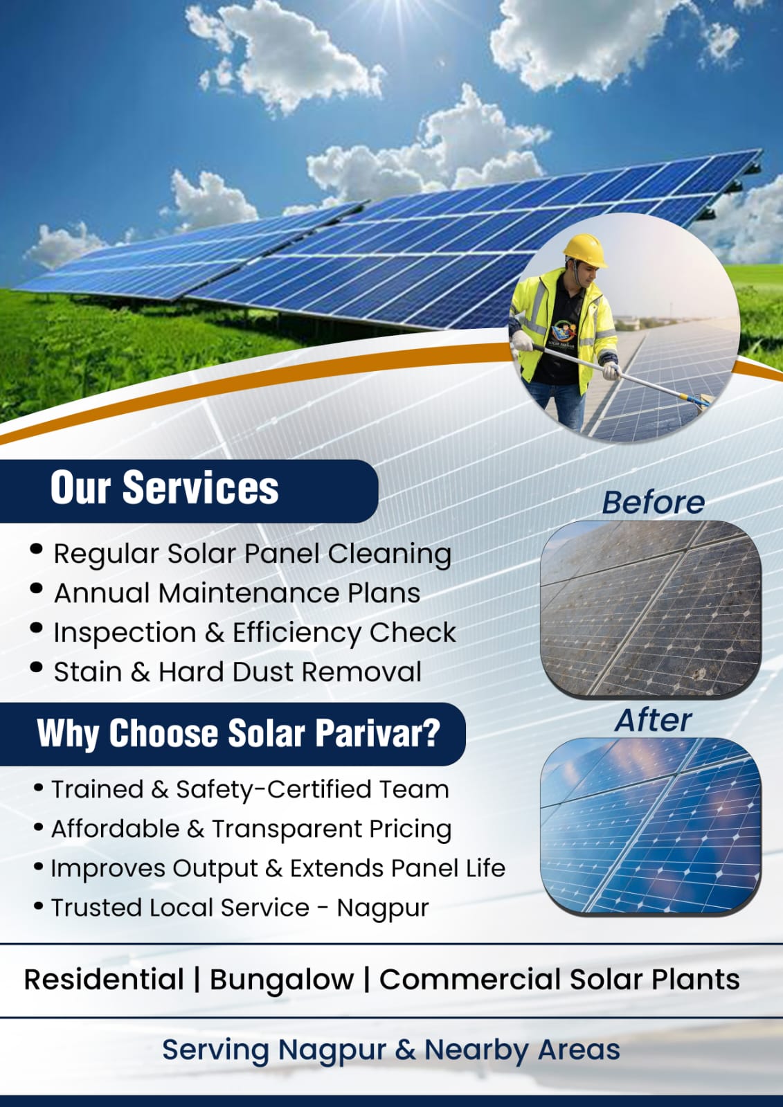 Solar panel installation